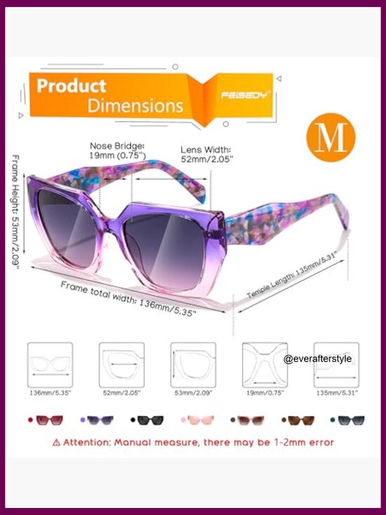 TR Frame Polarized Sunglasses, Oversized Square Retro Shades UV400 main image 5